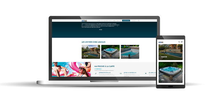 nouveau site internet Aquilus Piscines et Spas Home Page