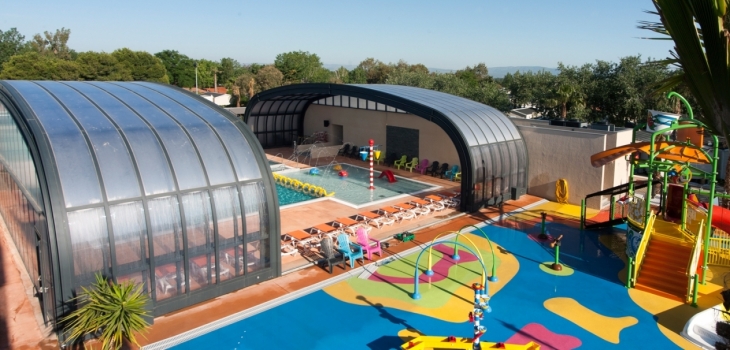 abri de piscine collectivites vegametal fluidra camping les tamaris ms vacances df architecture