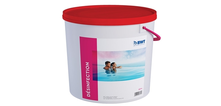 Seau de 5 kg d'Aquachlorit granulés hypochlorite calcium PROCOPI BWT