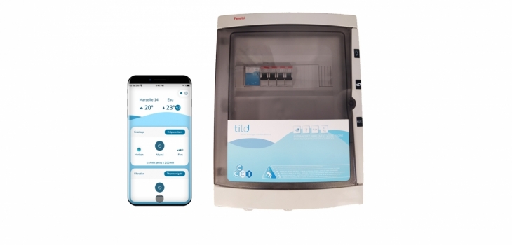 Coffret électrique standard connecté "tild" et son application mobile