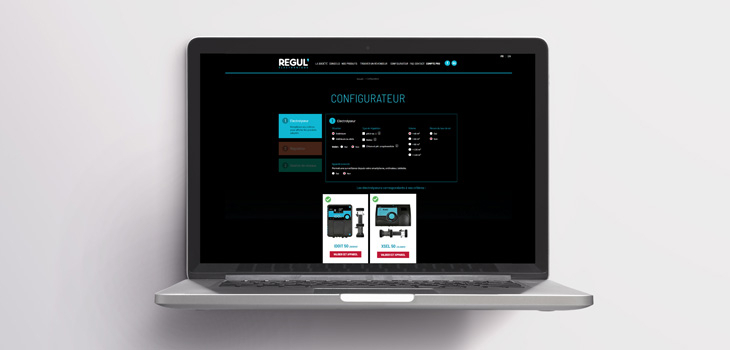 Le configurateur en ligne de Régul'Electronique