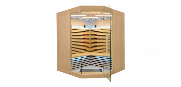Nouvelle cabine de sauna Holl's de Poolstar infrarouge Canopée éclairage led bleu
