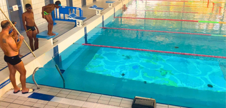 Projection vid&eacute;o subaquatique du PO-1.1 dans un bassin collectif
