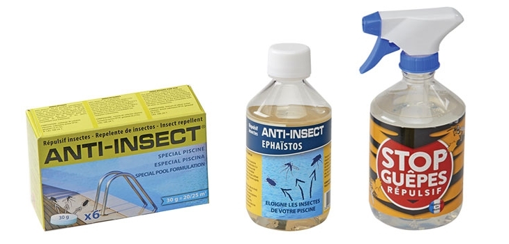 produits repulsifs insectes piscines Safira