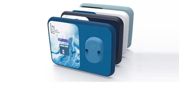 Pool Technologie water treatment device with customisable front panel