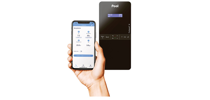 Application pour smartphone e-Pool® et appareil de traitement de l'eau de Pool Technologie