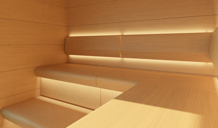Eclairage LED pour sauna de Cariitti