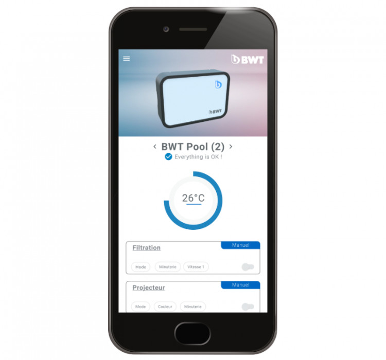 Application smartphone gratuite de BWT Pearl Connect