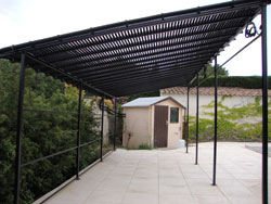 Solar-rapid sur une pergola