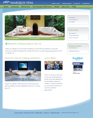 Marquis Spas - Website 