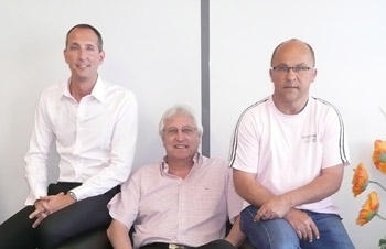 Dirigeants de Sokool : Thierry Derruaz, Jacques Derruaz et Eric Lombard