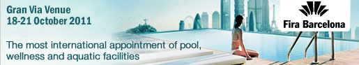 Affiche salon de la piscine et du spa de Barcelone 2011