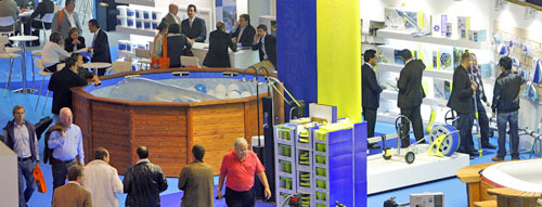 stands at Piscina BCN in 2009