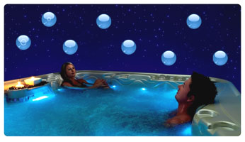 people in a Marquis Spas spa
