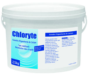 seau de 2,5 kg de granulÃ©s Chloryte de Bayrol