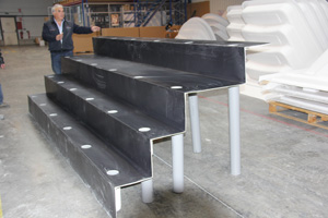 Escalier modulaire sous liner