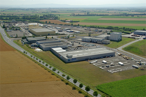 Vue aÃ©rienne de l'usine