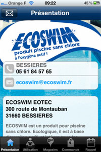 appli Ecoswim