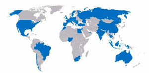 carte prÃ©sence Fluidra dans le monde