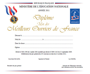 diplÃ´me MOF