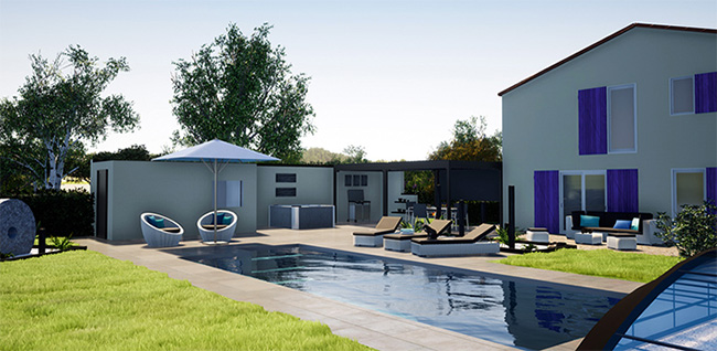 RÃ©alisation Home Spirit Concept - Mondial Piscine