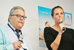 Michel Morin et Laure Manaudou