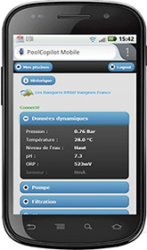 application mobile Poolcopilot