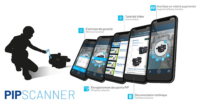 Application PIP Scanner pour les pisciniers - PENTAIR