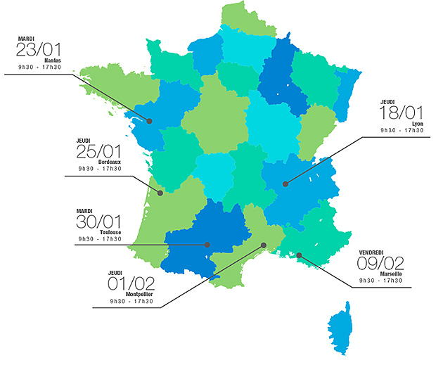 Dates et lieux du Poolstar Tour 18'