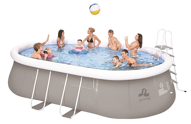 baignade en famille piscine hors sol poolstar