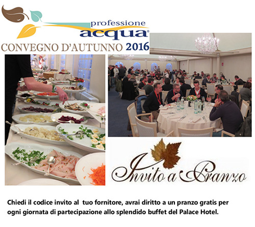 Pranzo Professione acqua convegno d'Autunno 2016