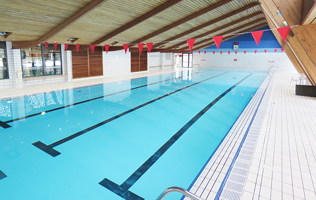 Piscine municipale de BillÃ¨re avec gÃ©nÃ©rateur de chlore in situ par Syclope Electronique