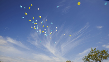 aboral piscine : lacher de ballon