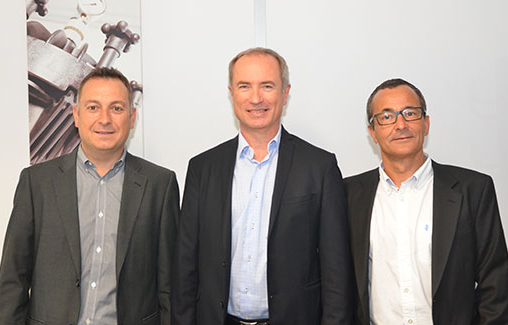 MikaÃ«l Lie, Directeur GÃ©nÃ©ral ACIS, Christian Guillet, PDG de SIEBEC et David Hamouni, GÃ©rant CRISTALIS