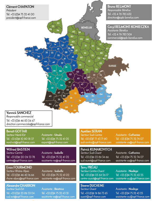 APF carte force commerciale France