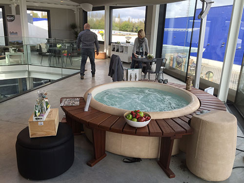 opening new Softub Showroom