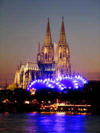 vue sur la cathÃ©drale de Cologne