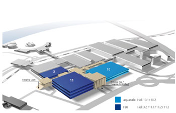 Koelnmesse - Hallenplan