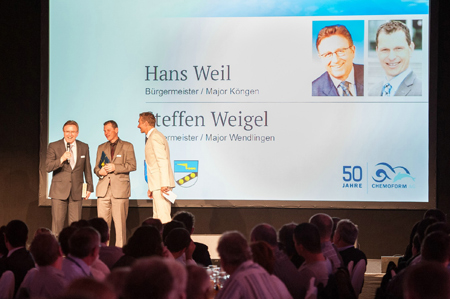 Steffen Weigel, BÃ¼rgermeister Wendlingen und Hans Weil, BÃ¼rgermeister KÃ¶ngen