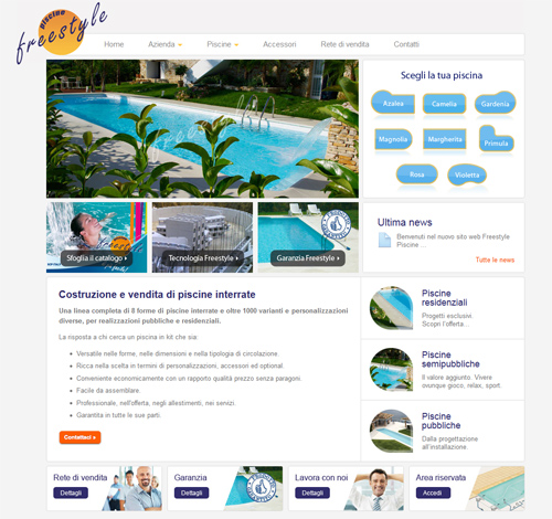 nuovo sito WEB Freestyle Piscine http://www.freestyle-piscine.com/