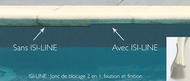 Jonc de liner isi-line pour finition esthÃ©tique de la piscine