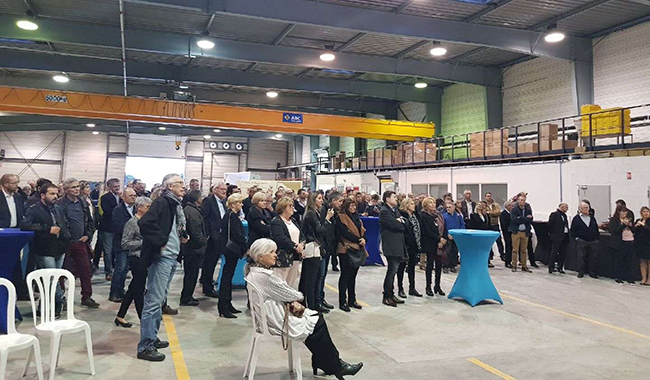 Inauguration de la nouvelle usne de fabrication des piscines Mediester