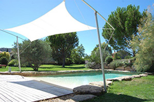 Piscine Plage Voile ouverte