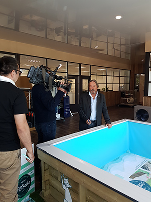 Tournage Procopi piscine hors sol sur Capital