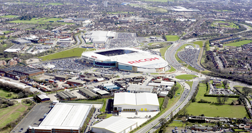 Ricoh arena Aerial shot