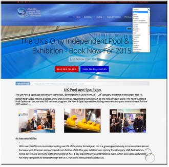 Website ukpoolandspaexpo.com